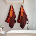 thumbnail image 4 of Autumn Leaves Maple Hand Towels 2 PCS, Fall Scenery Kitchen Towel Ultra Soft and Highly Absorbent,Decorative Fingertip Face Towel for Bathroom Hotel, 28.3"x14.4", 4 of 6