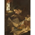 thumbnail image 2 of Otto Goldmann 14x18 Black Ornate Wood Framed Double Matted Museum Art Print Titled - Highly Important Pergament (1882), 2 of 5