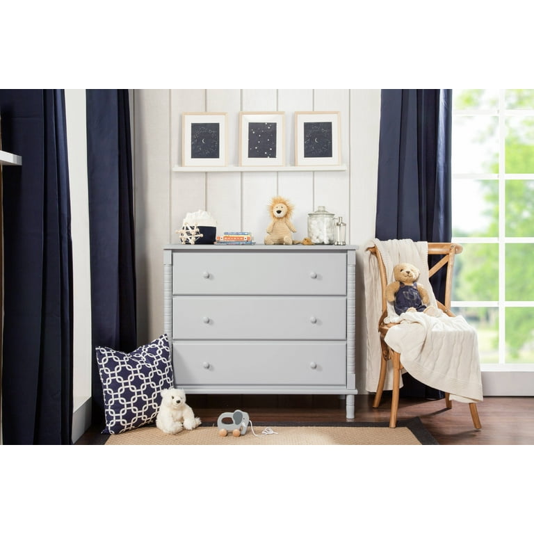 DaVinci Jenny Lind 3-Drawer Changer Dresser in Fog Grey - Walmart.com