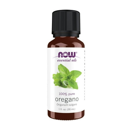NOW Essential Oils, Oregano Oil, Comforting Aromatherapy Scent, Steam Distilled, 100% Pure, Vegan, Child Resistant Cap, 1-Ounce