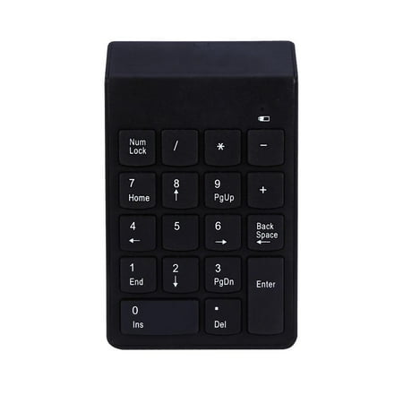 Tbest Wireless Bluetooth Number Pad Numeric Keypad 18 Keys Digital Keyboard for Laptop Auto Sleep, Numeric Keypad, Number