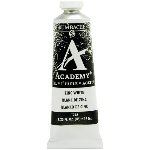 Grumbacher Academy Oil Color, 37ml Tube, Zinc White