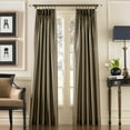 thumbnail image 2 of Curtainworks Marquee 144" Single Panel Standard Curtain, Faux Silk, Polyester, Bronze, Adult, 2 of 6