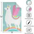 thumbnail image 4 of Colorful Unicorn Kitchen Dish Towels Set of 1, Rainbow Cartoon Washable Tea Towels Dishcloths Lint-Free 18x28 Inch Fast Drying for Kitchen Restaurant Bar Clean, 4 of 6