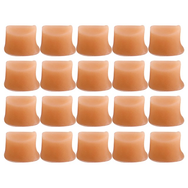 EeaseCA 20Pcs Durable Copper Flute Silicone Pad Trumpet Trill Key Cushion Instrument Accessory (CF100)