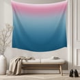 thumbnail image 5 of Pink Blue Ombre Tapestry for Bedroom Wall Hanging Tapestry, Modern Abstract Art Aesthetics Ceiling Backdrop Tapestries Poster Blanket Wall Decor for Teens Room Living Room Dorm 51" x 59", 5 of 8