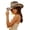 Khaki2, variant on Unisex Western Woven Cowboy Sun Hat, Wide Brim UPF Protection Straw Fedora, Breathable Outdoor Hat for Country Concerts, Beach & Festivals(WH1)