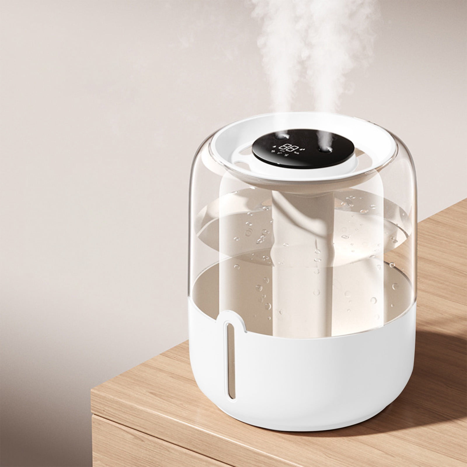 Miogawg Humidifiers For Bedroom, Large Capacity Double Spray Humidifier, Easy To Fill & Clean, Quiet Cool Mist Air Humidifier For Home Baby Nursery & Plants, Night Light Humidifier