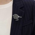thumbnail image 6 of 1PCS Small Vintage Style Silver Robin Green Diamante UK Bird Brooch Pin V3Z0, 6 of 9