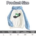 thumbnail image 2 of Sudaderas lindas de las mujeres Skateboarding Rana manga larga sudadera con capucha Tops, 2 of 5