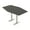 Asian Night w/Silver Base, variant on Hexagon Bistro Height Meeting Table T-Shaped Metal Base 46x84 Bar Table