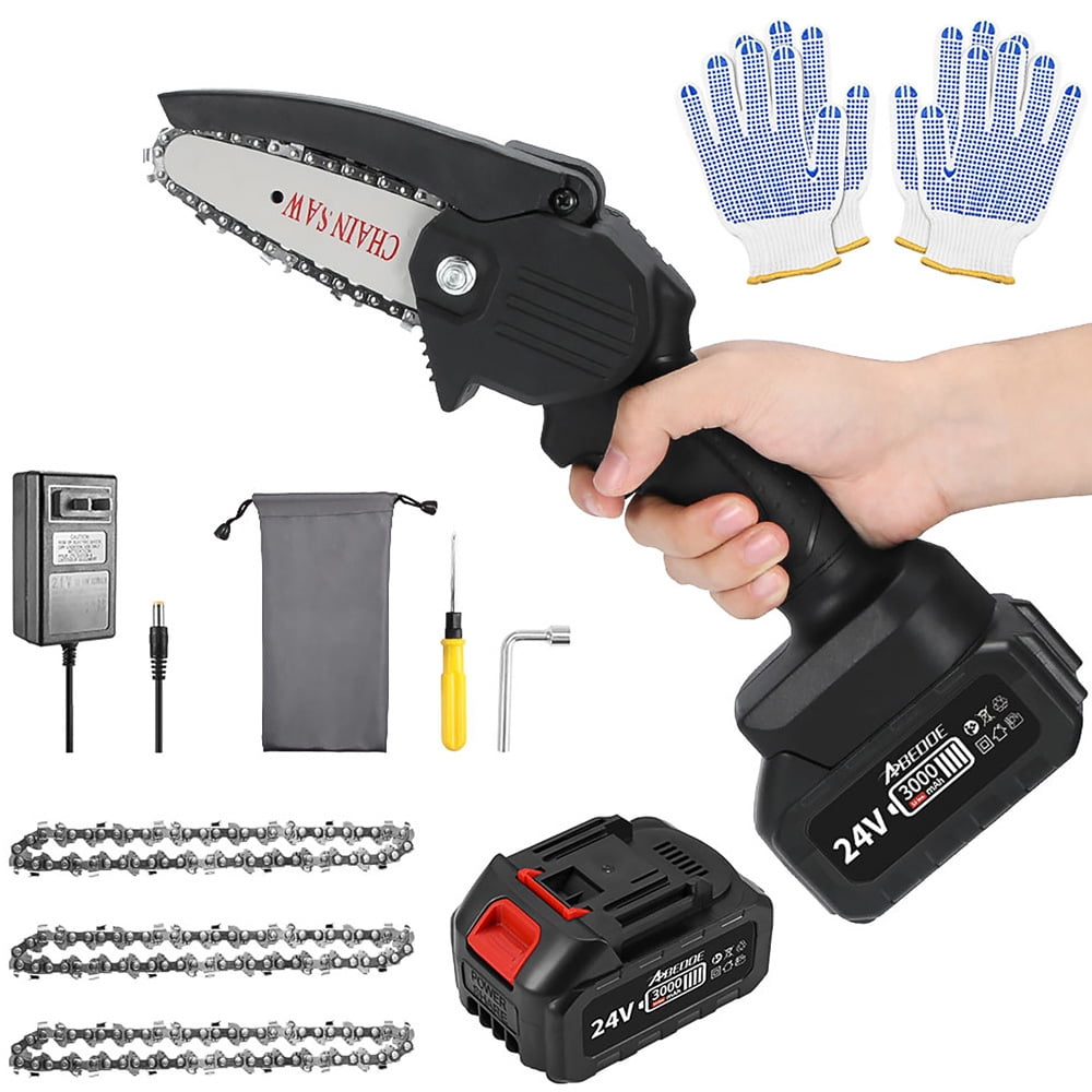 Super Saw Mini Chainsaw, Electric Chainsaw Battery Chain Saw for Wood