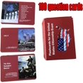 thumbnail image 2 of US Citizenship Flashcards Test Study with 100QA Cards (Red), 2 of 5
