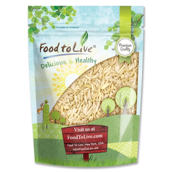 Blanched Slivered Almonds, 5 Pounds — Kosher, Vegan — by Food to Live