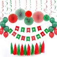 thumbnail image 1 of Kit de globos navideños de látex para fiestas, 41 unidades con pancarta, 1 of 1