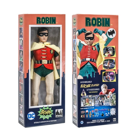 DC Comics Batman Classic TV Series Robin Kids Toy, Multicolor, 8"