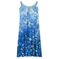 thumbnail image 5 of EGNMCR Robes de Fête pour Femmes Mode pour Femmes Sans Manches à Rayures Imprimées Ourlet Imprimé Robe de Plage Ample, 5 of 5