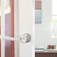 thumbnail image 6 of knobelite (1 Pack Diamond Crystal Glass Interior Door Knobs Non-Locking,Dummy Door Knobs for French Doors,Round Crystal Glass Keyless Door Knobs Interior,Dummy Function,Satin Nickel, 6 of 6