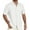 White, variant on MIXUE Mens Casual Button Down Shirts Summer Solid Color Lapel Short Sleeve Fashion Tops Daily-Wear,Gray,M