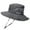 Grey, variant on Breathable Foldable Sun Hat For Women Fishing Hat