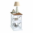 thumbnail image 3 of Convenience Concepts Coventry Chairside End Table with Shelves, Driftwood/White, 3 of 7