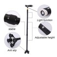 thumbnail image 3 of Walking Cane Lightweight Walking Stick with LED Light, Cushion Handle Adjustable Cane, Stick 4 Head Pivoting, 3 of 12