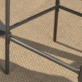thumbnail image 4 of Edith Outdoor 3 Piece 40 in. Wicker Square Bar Set with Cushions, Multibrown, Light Brown, 4 of 5