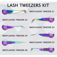 thumbnail image 3 of Wholesale Eyelash Extension Tweezers Private Label for Perfect Grip to Lashes Volume Lash Tweezers Custom Packaging Box, 3 of 5