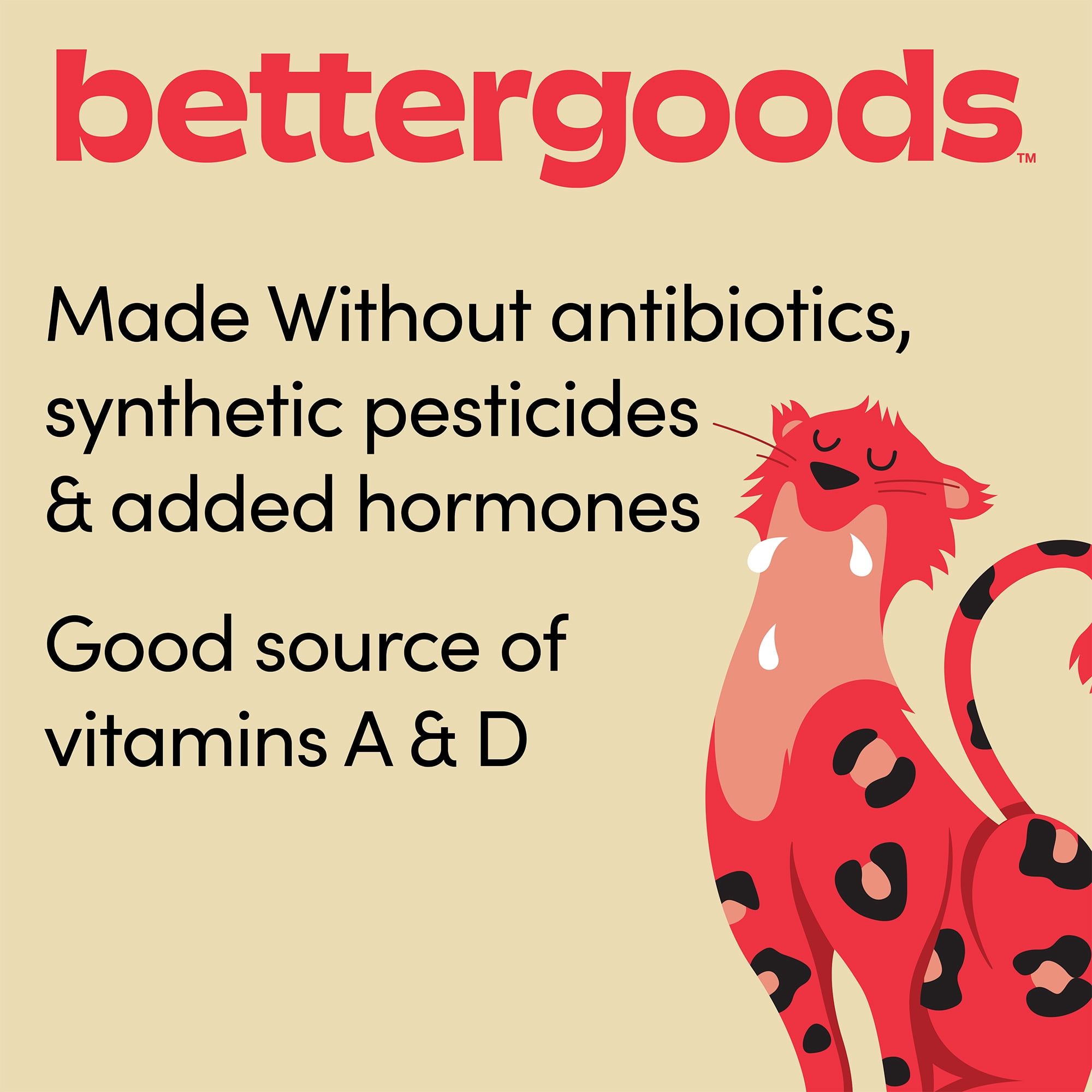 bettergoods Organic Whole Milk, 8 fl oz, 12 Count