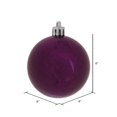 thumbnail image 2 of Vickerman M166626 Plum Shiny Mercury Ball Ornament - 8 in., 2 of 2