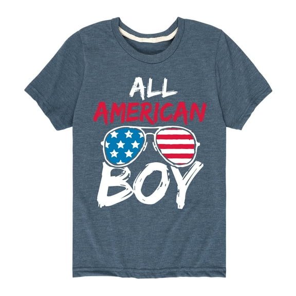 Instant Message - All American Boy - Toddler & Youth Short Sleeve Graphic T-Shirt