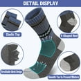 thumbnail image 5 of KOITHOT 6 Pairs Wool Socks for Men, Crew Men Socks Hiking Wool Socks, 5 of 6