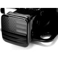 thumbnail image 4 of American Black Metal Flag Trailer Hitch Cover - Patriotic Flag Plug (Black, Fits 2'' Receivers), 4 of 5