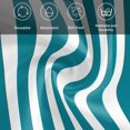 thumbnail image 5 of Teal Striped Cloth Napkins, Simple Art Vertical Stripe Farmhouse Washable and Reusable Dinner Napkins Set of 4, Table Napkin for Kitchen Party Birthday Wedding Hotel Housewarming 20"x20", 5 of 8