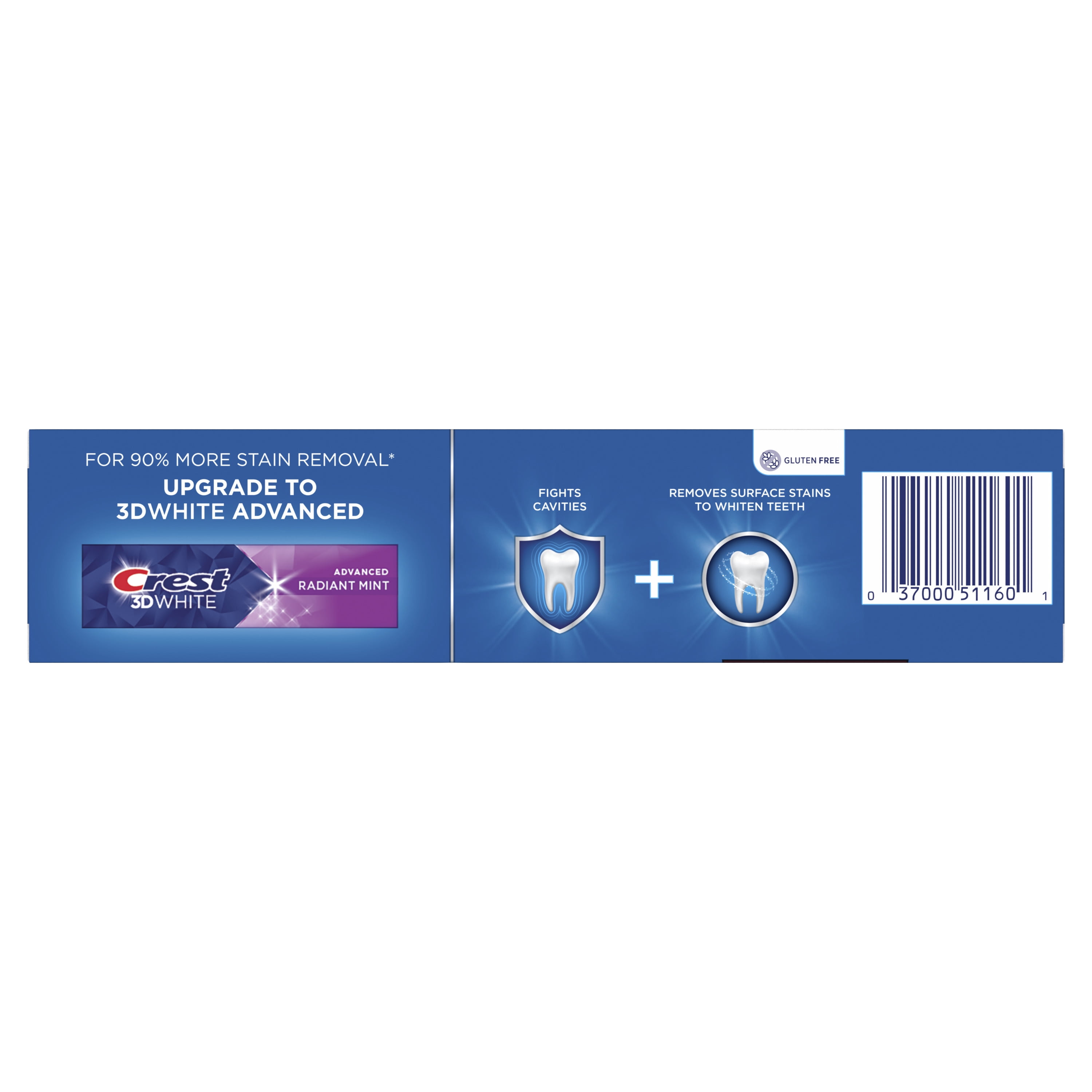 (12 pack) Crest Plus Baking Soda & Peroxide Whitening Toothpaste, Fresh Mint, 5.7 oz