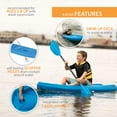 thumbnail image 4 of Lifetime Recruit 6.5 ft Youth Sit-on-Top Kayak, Dragonfly Blue (90746), 4 of 16