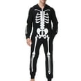 thumbnail image 3 of Qiylii Family Halloween Romper, Luminous Keleton Printing Long Sleeve Jumpsuit, 3 of 9