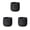 A-3Pcs, variant on Cement Candle Holder, Stone Pattern Tea Light Candle Cup, Heat-Resistant Aromatherapy Container, Travertine Match Jar for Home Dining Room Outdoor, Black & White