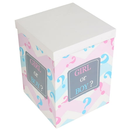 LULULION Paper Gender Reveal Balloon Box for Baby Shower Decorations Boy Girl Surprise Box for Gender Reveal Party