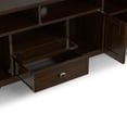 thumbnail image 6 of Simpli Home Simpli Home Redmond 72 inch Wide Solid Wood Transitional TV Stand in Brunette Brown For TVs up to 80 inches, 6 of 12