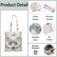 thumbnail image 5 of Watercolor Butterfly Floral Canvas Tote Bag – Romantic Nature-Inspired Reusable Cotton Shopping Bag with Artistic Fantasy Garden & Starry Sky Design for Women, Teens, Aesthetic Gift Lovers, 5 of 7