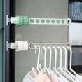 thumbnail image 1 of Fairnull Clothes Rack Creative Fashion Lightweight Rotating Buckle Clothes Hanger 8-holes Drying Rack for Home, 1 of 8