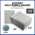 thumbnail image 6 of EcoSwift Brand Premium Poly Bubble Shipping Bag Self-Seal Mailer, 6.75 in. x 9 in. (Size DVD), Solid Gray, 2500-Pack, 6 of 8