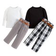 thumbnail image 5 of Sngxgn Baby Girls Toddler Sweater Knit Top and Cropped Pant Set(B,100), 5 of 7