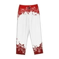 thumbnail image 4 of Balery Winter Christmas Snowflake print Women's Pajama Pants,Ultra Lightweight Pjs,Lounge Pant-X-Large, 4 of 9