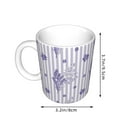 thumbnail image 2 of Yiaed Bouquet and Lavender Flowers Print Ceramics Coffee,Large Handle Design,Extra Large Tea and Coffee Cup for Office and Home Mugs, 2 of 6