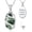 Moss Agate, variant on JKR Urn Necklaces 925 Sterling Silver Dainty Gemstone Cremation Jewelry Memorial Jewelry for Women