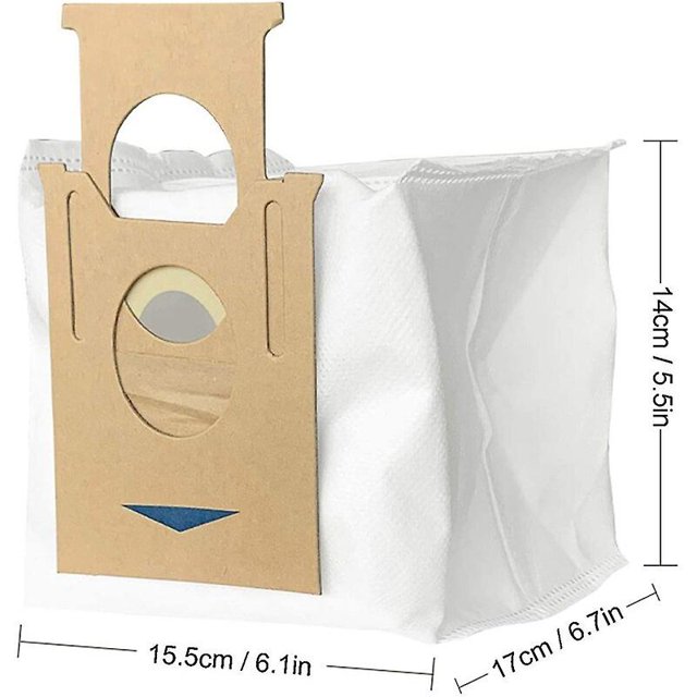 Paquete de 8 bolsas de aspiradora de polvo de 2,5 l para Ecovacs Deebot Ozmo T8 Aivi T8 Max T8 Series T9 Series N8 Pro Plus N8 Pro Robot Vacuu ZefeiWu 8390606396181