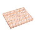 thumbnail image 3 of Bandeja para anillos con 20 ranuras, organizador multiusos de madera para guardar joyas Beige, 3 of 9