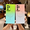 thumbnail image 5 of case for Samsung Galaxy Note 20 Ultra Case Magnetic, Compatible with MagSafe, Camera Lens Film Protection Shockproof Gradient Silicone Cases for Galaxy Note 20 Ultra Phone Case 6.9" (Green Blue), 5 of 12